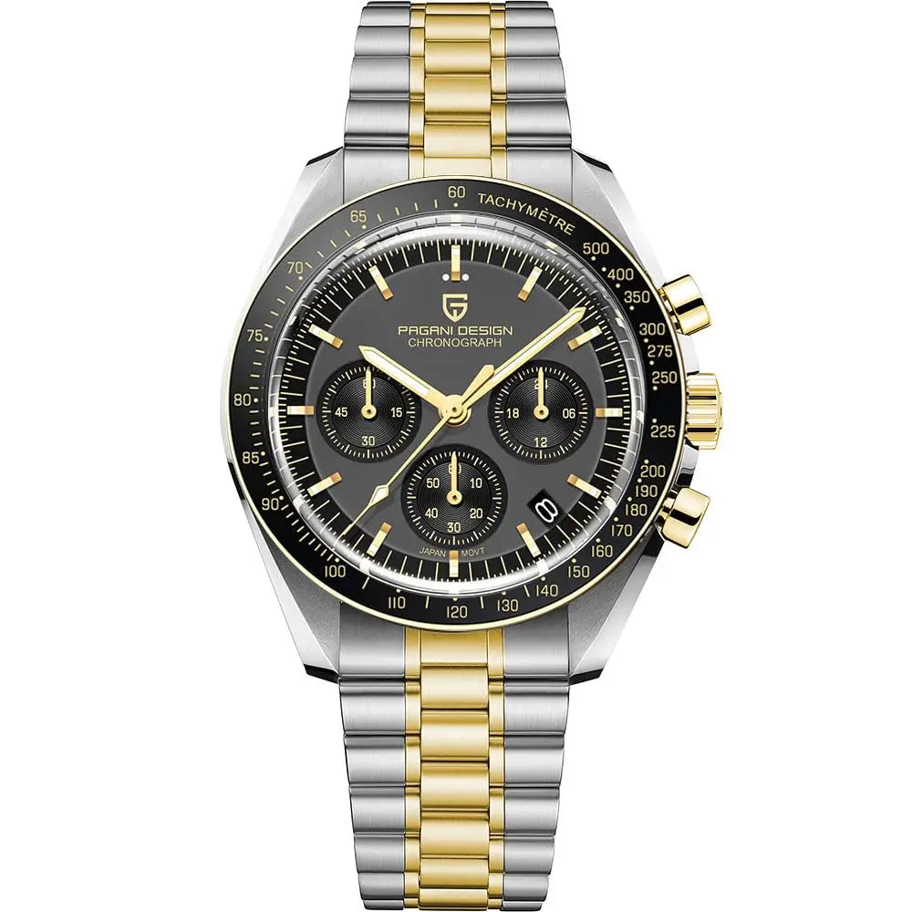 2025 New PAGANI DESIGN Saturn Men's Watches Luxury Quartz Watch For Men Chronograph Wristwatches AR Sapphire Waterproof Luminous