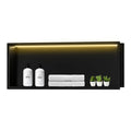 Shower Niche Insert with LED Light, 36x11x5 Inch Rust-Proof Bathroom Shelf - No Tile Needed, Over Mount for Shower & Coffee Bar