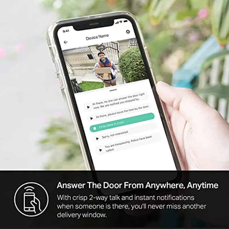 Hardwired Smart Video Doorbell 2K, Night Vision & 2-Way Audio Cloud Storage