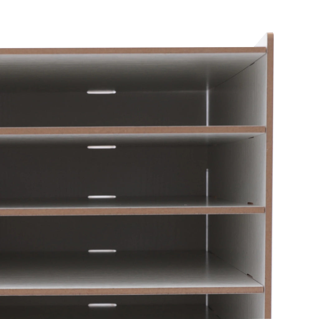 Wooden Desk Organiser 18 Compartments Document Tray Multifunctional Filing Shelf For A4 Magazines Papers Large File Storage