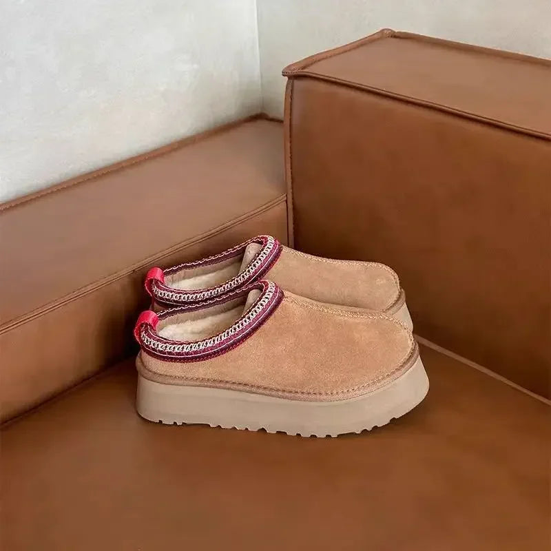 2026 New Classic Ultra Mini Platform Boots Leather Suede Wool Comfort Winter Womens Fur Slippers K98 ‮34-53 SeziS UggS