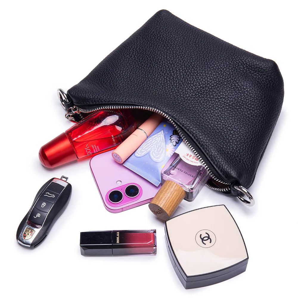 Small Crossbody Bags Purse for Women Detachable Chain Strap Messenger Bag Trendy Leather Dumpling Shape Lightweight Mini Handbag