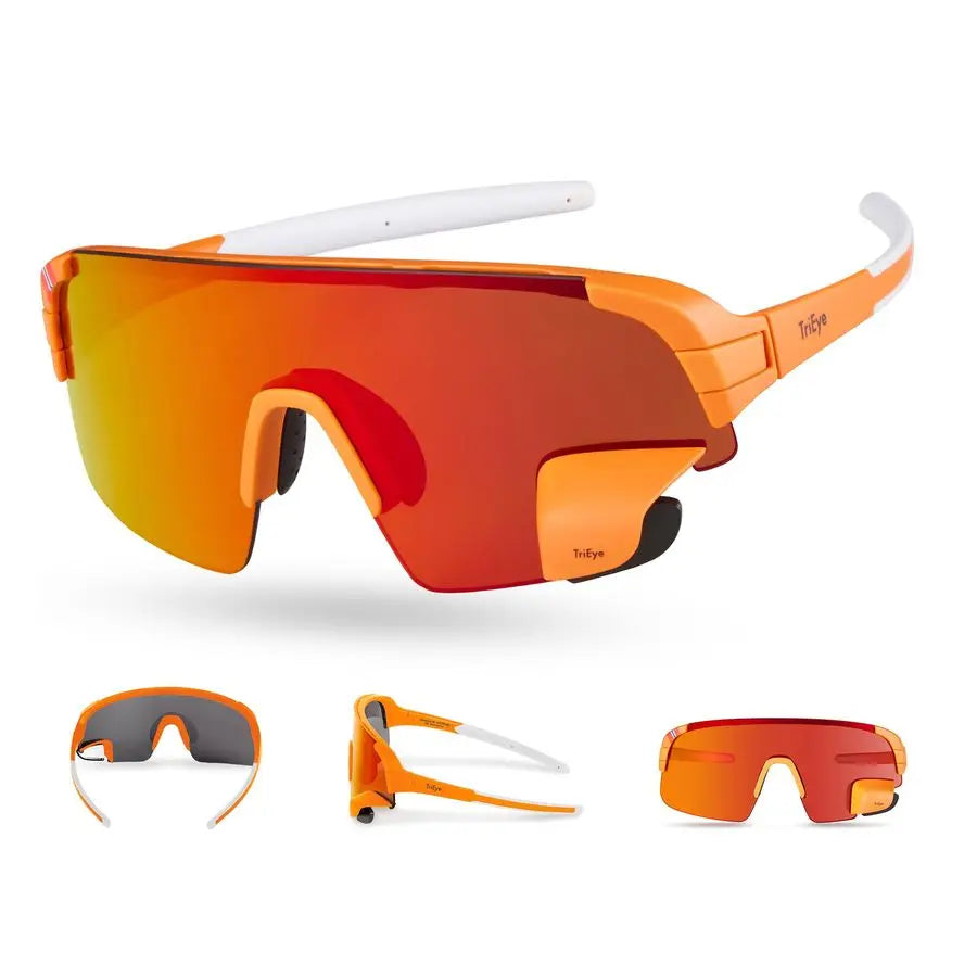 Cycling Glasses with Rearview Mirror Sports Sunglasses for Men amp Women UV400 Protection