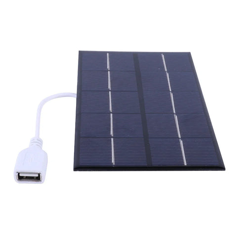 5W 5V Portable Solar Panel Polysilicon USB Solar Cell Panel Solar Plate for 3-5V Battery/Phone Charging for Outdoor Camping