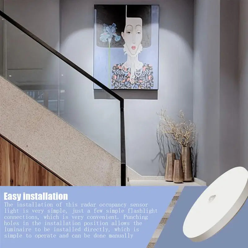 Motion Sensor Ceiling Light Bright Led Ceiling Light 15W Hallway Light Fixtures Motion Sensor Ceiling Light for Home Studio