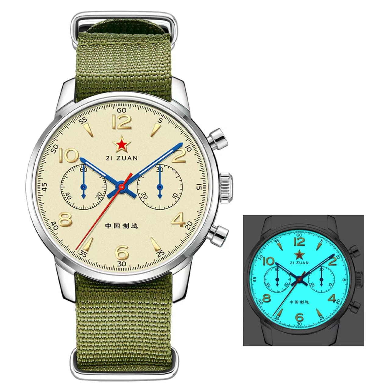 TOPHILL 1963 Chronograph Air Force Aviaion Men Mechanical Watches Sapphire Seagull ST1901 Movement Waterproof Men's Watch Pilots