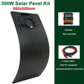 ETFE 300W Solar Panel 18V Semi-flexible Monocrystalline Solar Cell DIY Cable Outdoor Car RV Waterproof Rechargeable Power System
