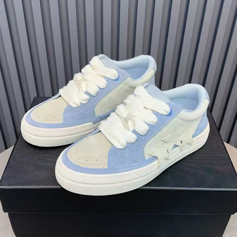 Genuine leather thick soled white shoes for women 2025 new breathable casual board shoes flat sports shoes for men