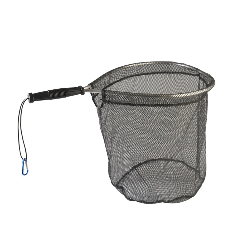 50cm Fishing Landing Net Aluminum Alloy Fishing Hand Net Portable Collapsible Retractable Fishing Net Foldable Fishing Tools