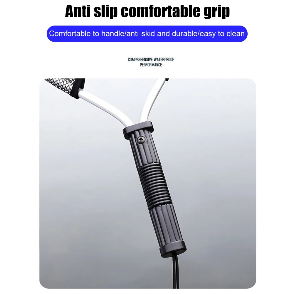 50cm Pole Network Trap Aluminum Alloy Retractable Fishing Net Portable Collapsible Fishing Landing Mesh Foldable Fishing Tools