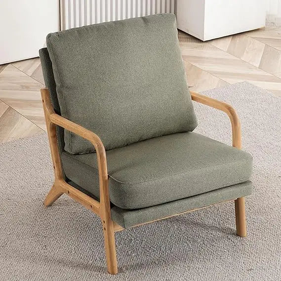 Mid Century Modern Accent Chairs for Living Room, 23” Wide Comfy Chair for Bedroom, Small Cozy Corduroy Reading Chairs for Adult