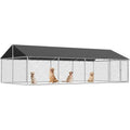 Sturdy Outdoor Dog Kennel - Large Steel Pet Cage with Lock for Secure Enclosure