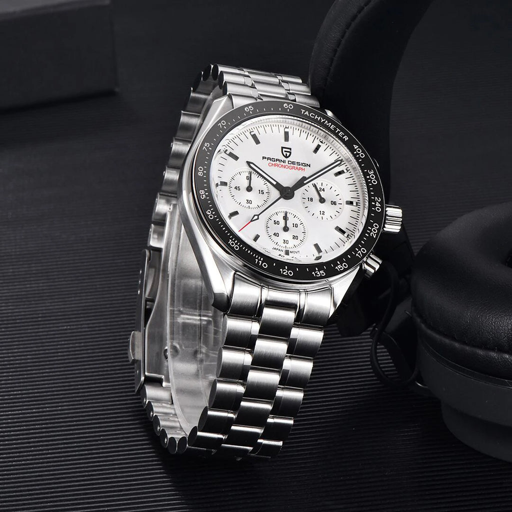 PAGANI DESIGN 2026 New Moon Men's Watches Luxury Quartz Watch For Men Auto Date Speed Chronograph AR Sapphire Mirror Wrist watch