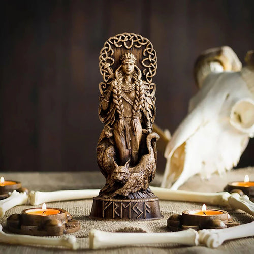 4x Norse Gods Sculpture Ornament Gift Choice Artistic Workmanship Elegant Decoration Exquisite