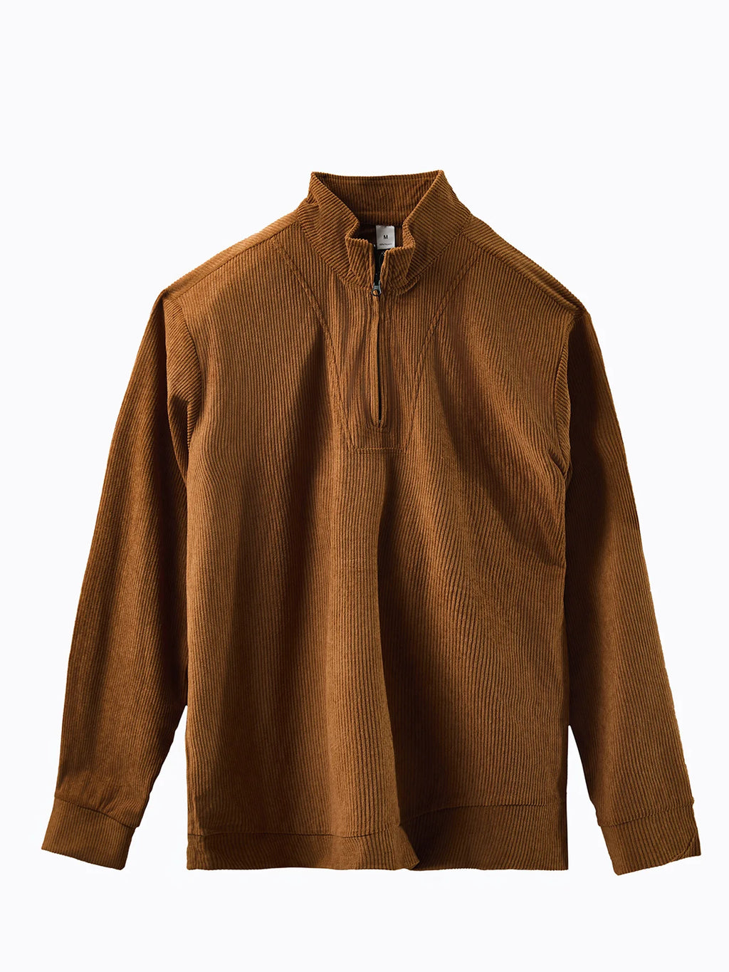 Men's Corduroy Ribbed Texture Half - Zip Set, Casual Stand - Collar Hoodie + Straight - Leg Pants, Top Choice for Daily Outings