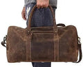 Leather Travel Duffel Bags for Men and Women Full Grain Leather Overnight Weekend Leather Bags Sports Gym Duffle