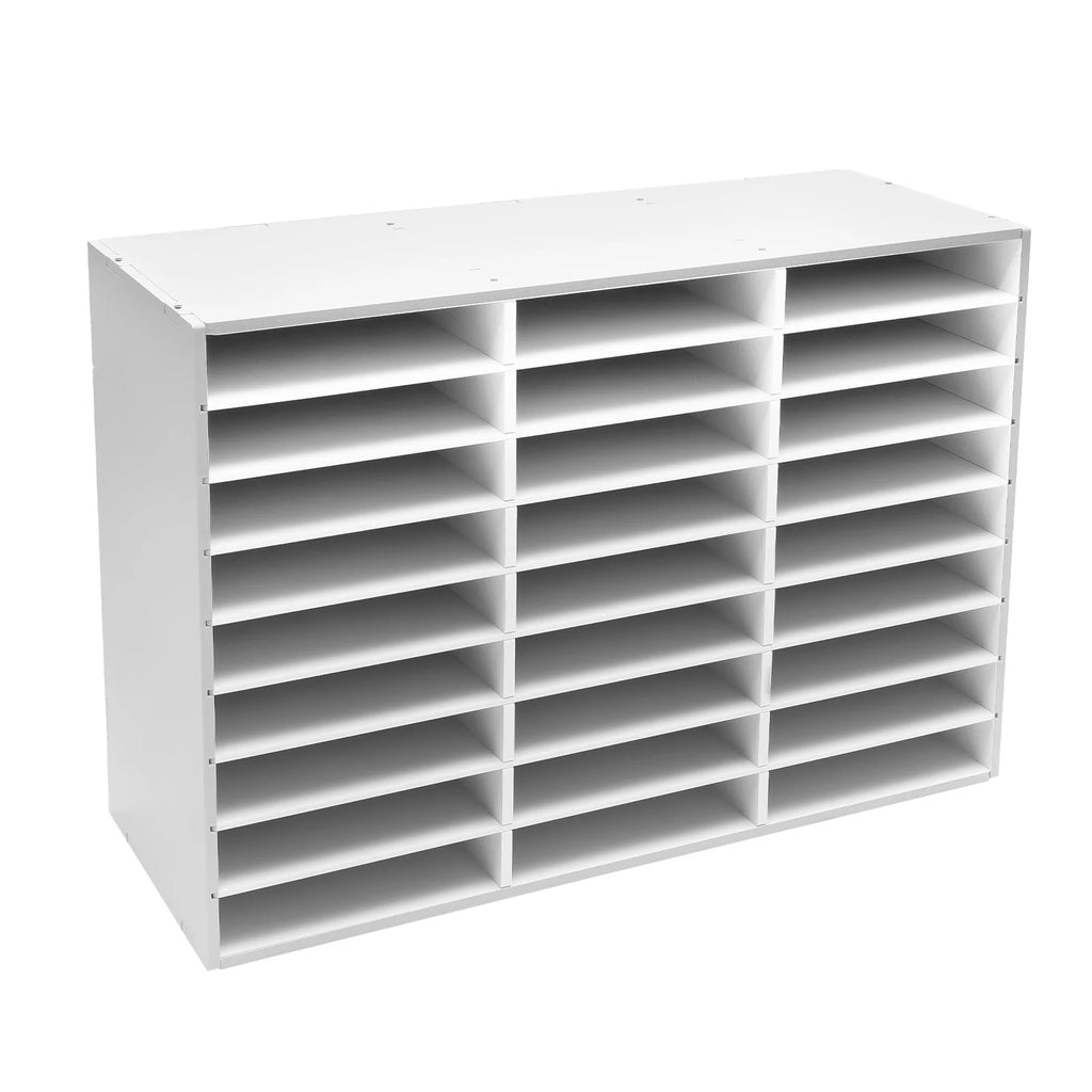 27 Compartment Pvc Document Storage Cabinet, Pvc Document Organizer, Desktop Paper Sorter for Home, School, And Office Use