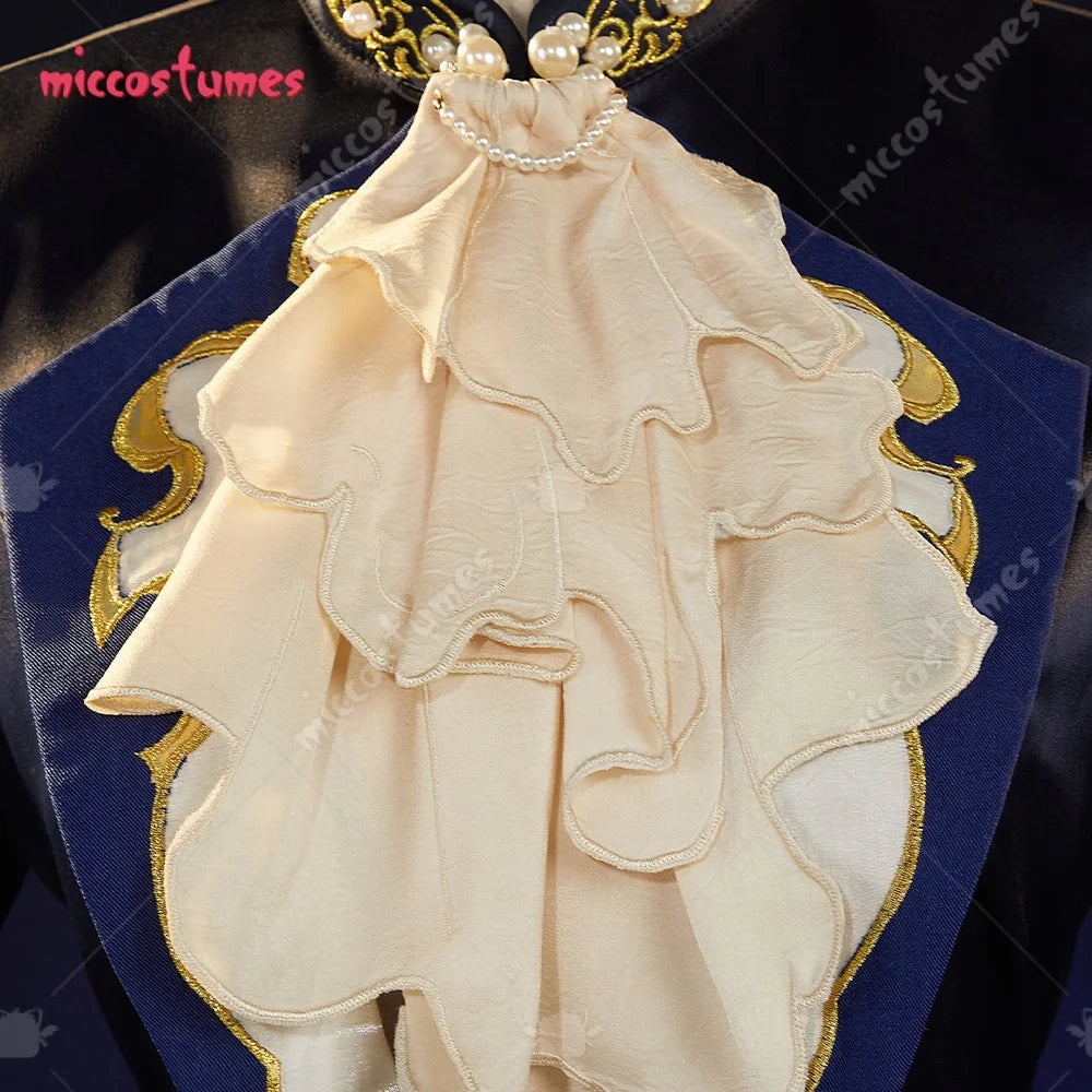 Miccostumes Kuroshitsuji Cosplay Costume Shirt and Jacket with Long Pants and Eye Mask
