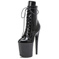 WUXIN H&P Women's 8 Inch Pole Dance Ankle Boot Shoes, Exotic Stiletto Platform Stripper Heels