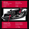 Headlight for VW Polo TSI 2011-2018 Car LED DRL Hella автомобильные товары Hid H7 Vento Polo GTI Car Accessories