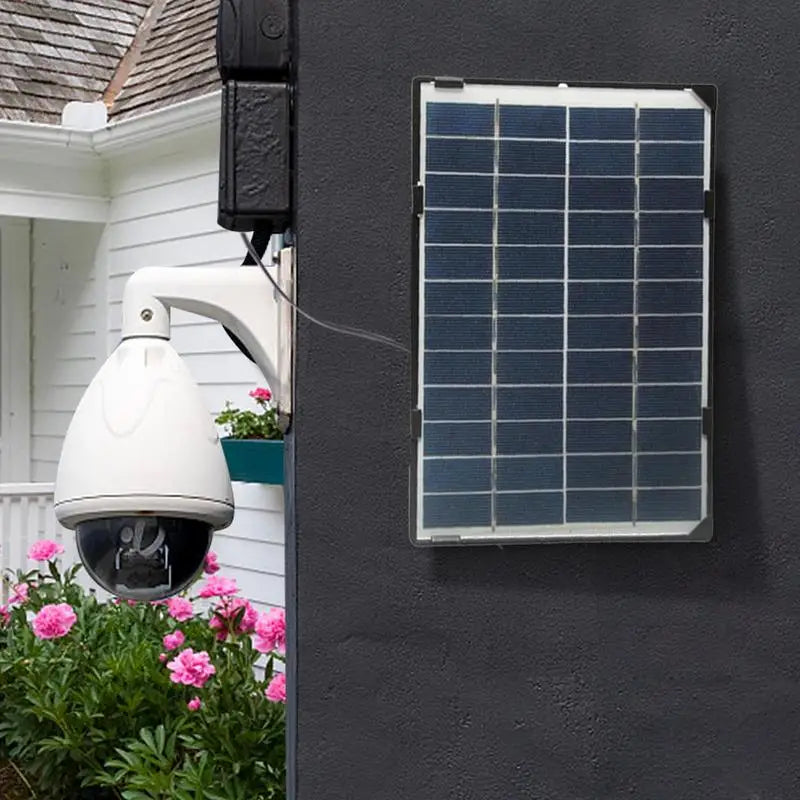 Outdoor Camera Wifi Solar Powered 6W Battery With Portable Solar Panels 12V Color Night Vision Wireless Garden CCTV Camera