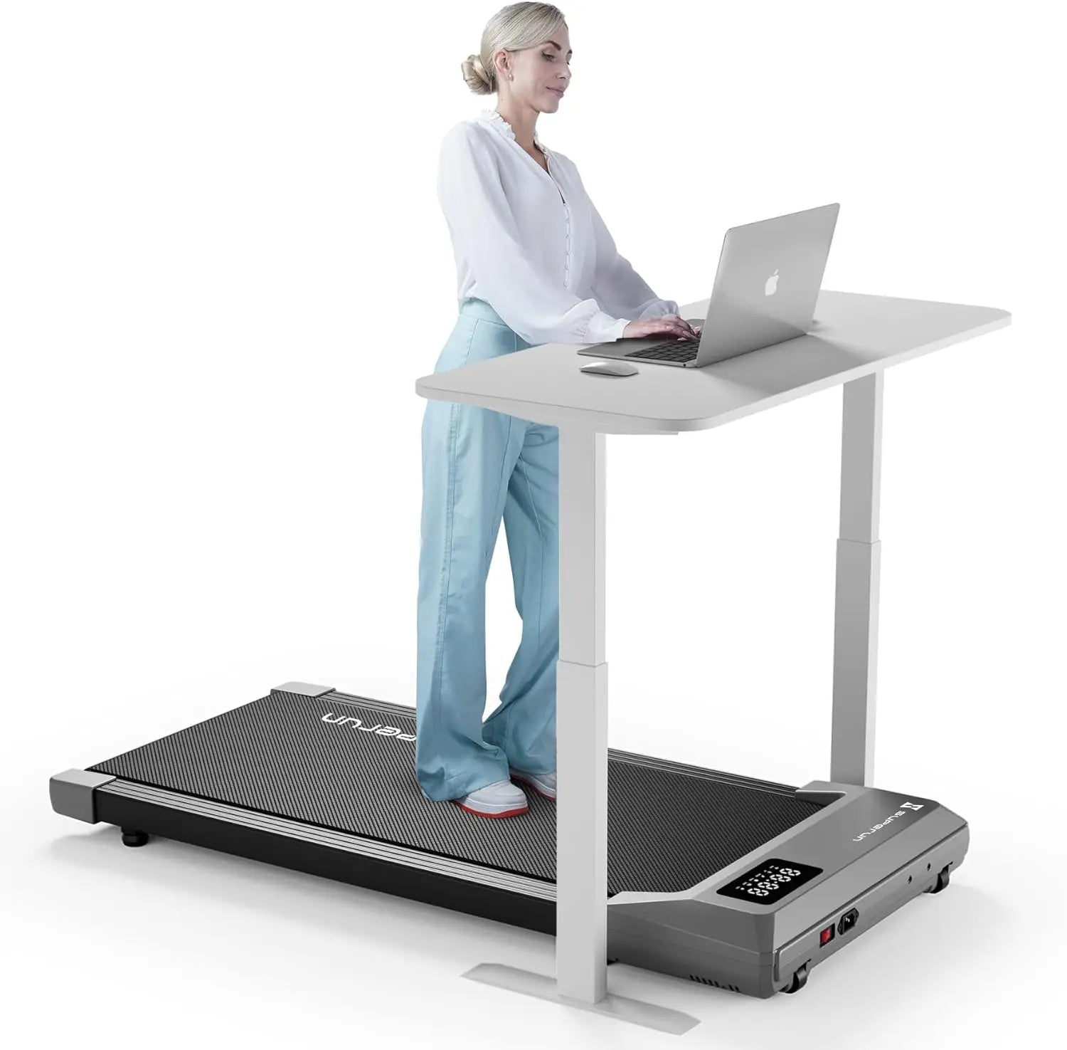 Walking Pad, Under Desk Treadmills For Home And Office Small Space, 2.5 HP Portable Mini Jogging Machine With APP And Re