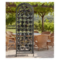 Wrought Iron Wine Rack for Home Storage and Display - Elegant and Durable Wine Holder for Bottles, Ideal for Kitchen or Dining
