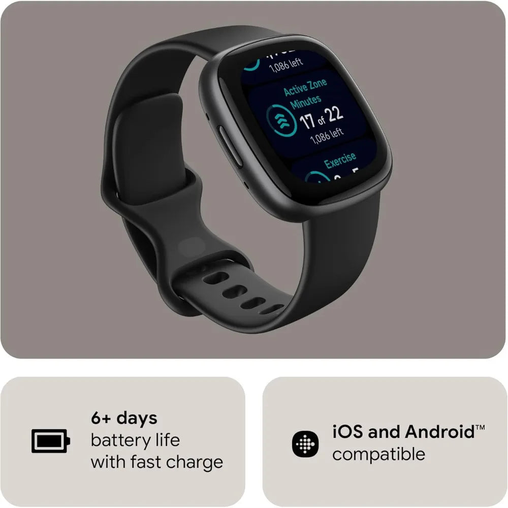 Versa 4 Fitness Smartwatch with Daily Readiness, GPS, 24/7 Heart Rate, 40+ Exercise Modes, Sleep Tracking and more