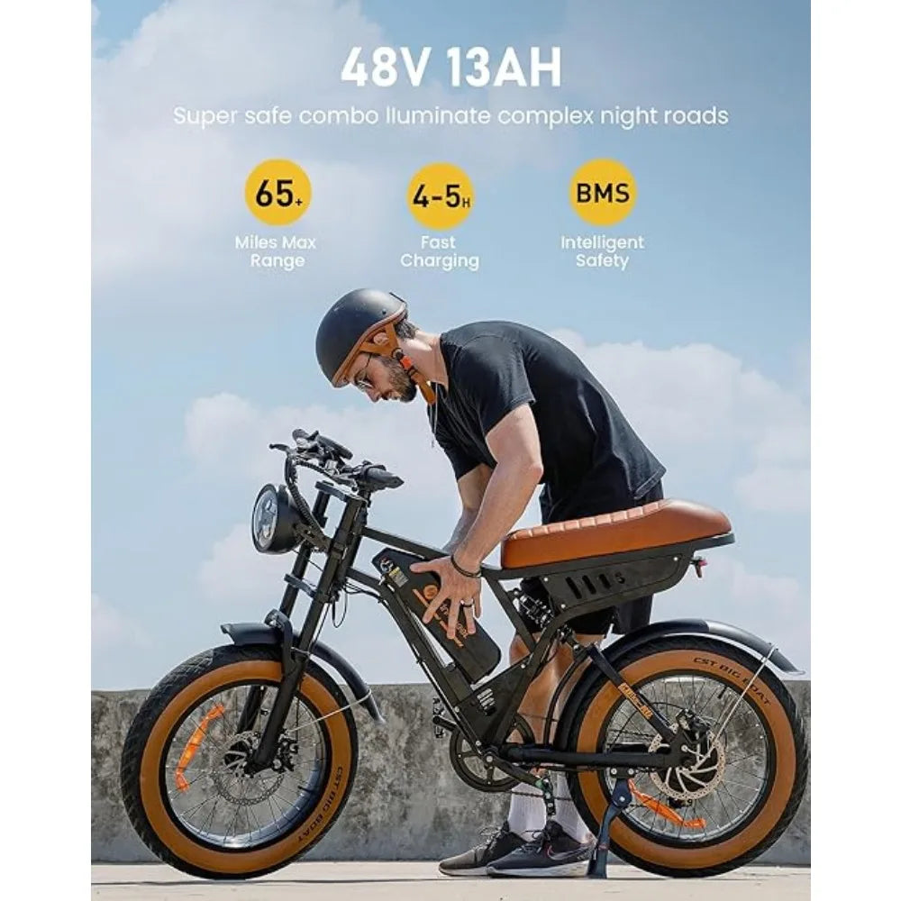 High-Performance Electric Dirt Bike with 3000W/1500W Motor, 48V 27Ah/13Ah Battery, Up to 35/28 MPH,150/75 Miles Range,Customized