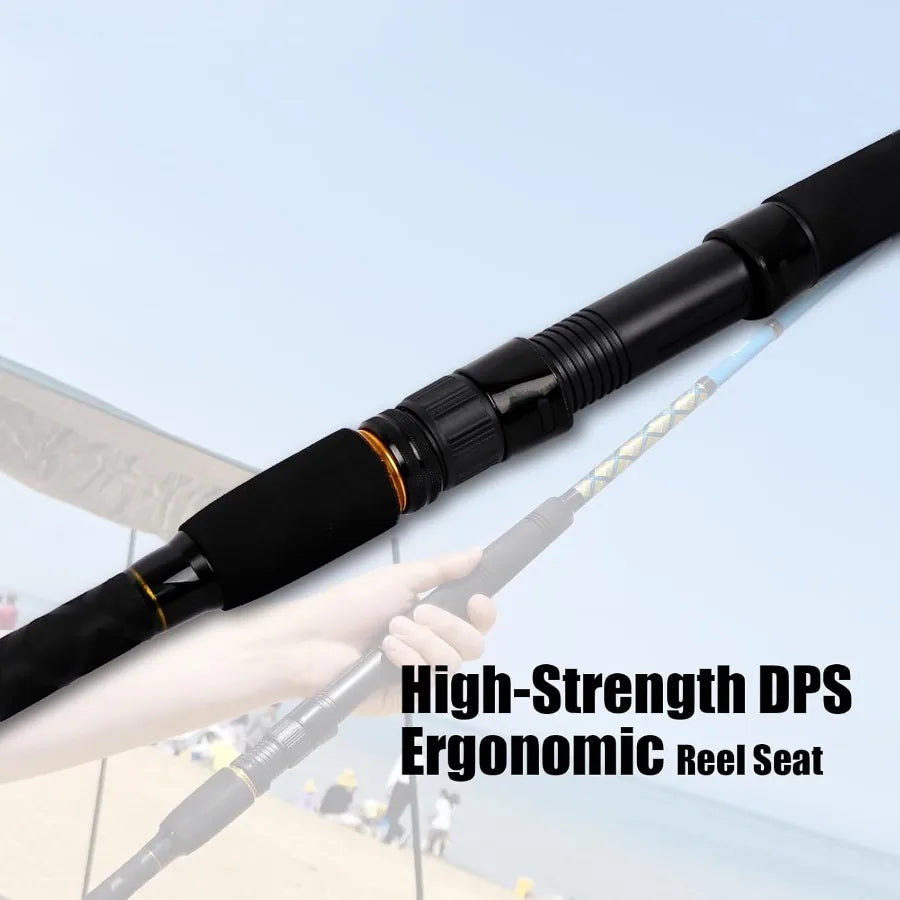Surf 2Piece 3Piece 4Piece Fishing Rod Spinning Casting Carbon Fiber Travel Fishing Rod for Saltwater Freshwater Angling
