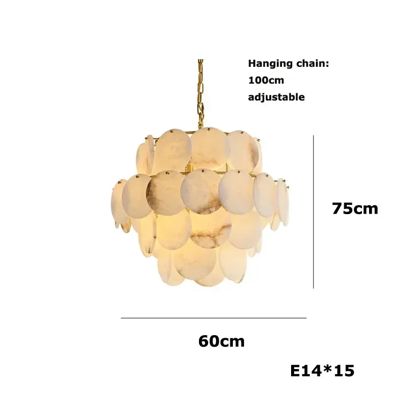 Modern Natural Marble Living Room Chandeliers For Kitchen Island Pendant Lamps Dinning Room Bedroom Indoor Decor Lustre Fixtures