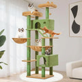 71-Inch Multi-Level Cat Tree with 8 Sisal Posts, Hammock & Condo for Large Indoor Cats