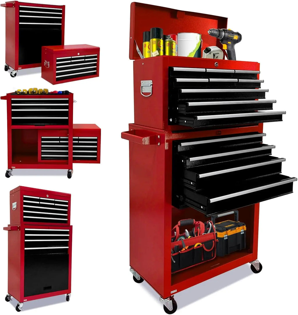 Rolling Tool Chest,13-drawer Tool Box Organizer with Wheels,Large Tool Storage Cabinet with Sliding Drawers,High CapacityCustomi