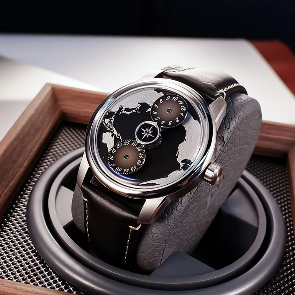 OBLVLO men's mechanical watches, fully automatic classical style business men's watches, men's timepieces, novel men's watches