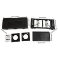 2-Burner Portable Camping Stove Butane Camping Stove Kit w/Baking Pan and Carrying Case Auto Ignition Camping Burner LPG
