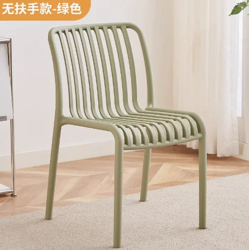 Balcony Plastic Backrest Leisure Luxury Chair Home Restaurant Dining Room Chair Sillas Para Comedor Beach Chairs For Kitchen