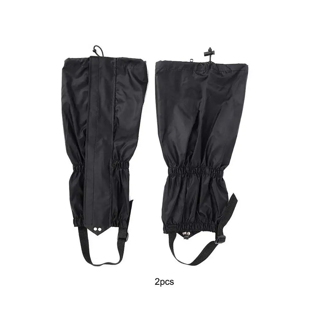 2 Pieces Leg Gaiter Camping Hiking Traveling Trekking Polyester Waterproof Leggings Snow Hunting Dustproof Legs Cover