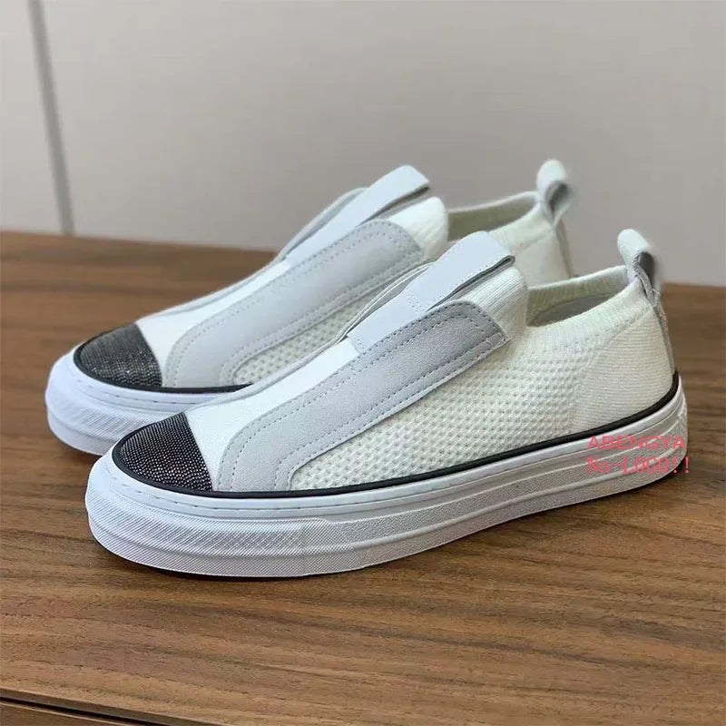 2025 Khaki Suede Flat Loafers Shoes Woman Thick Sole Lace Up Platform Women Shoes Autumn Casual Comfort Vacation Walking Shoes