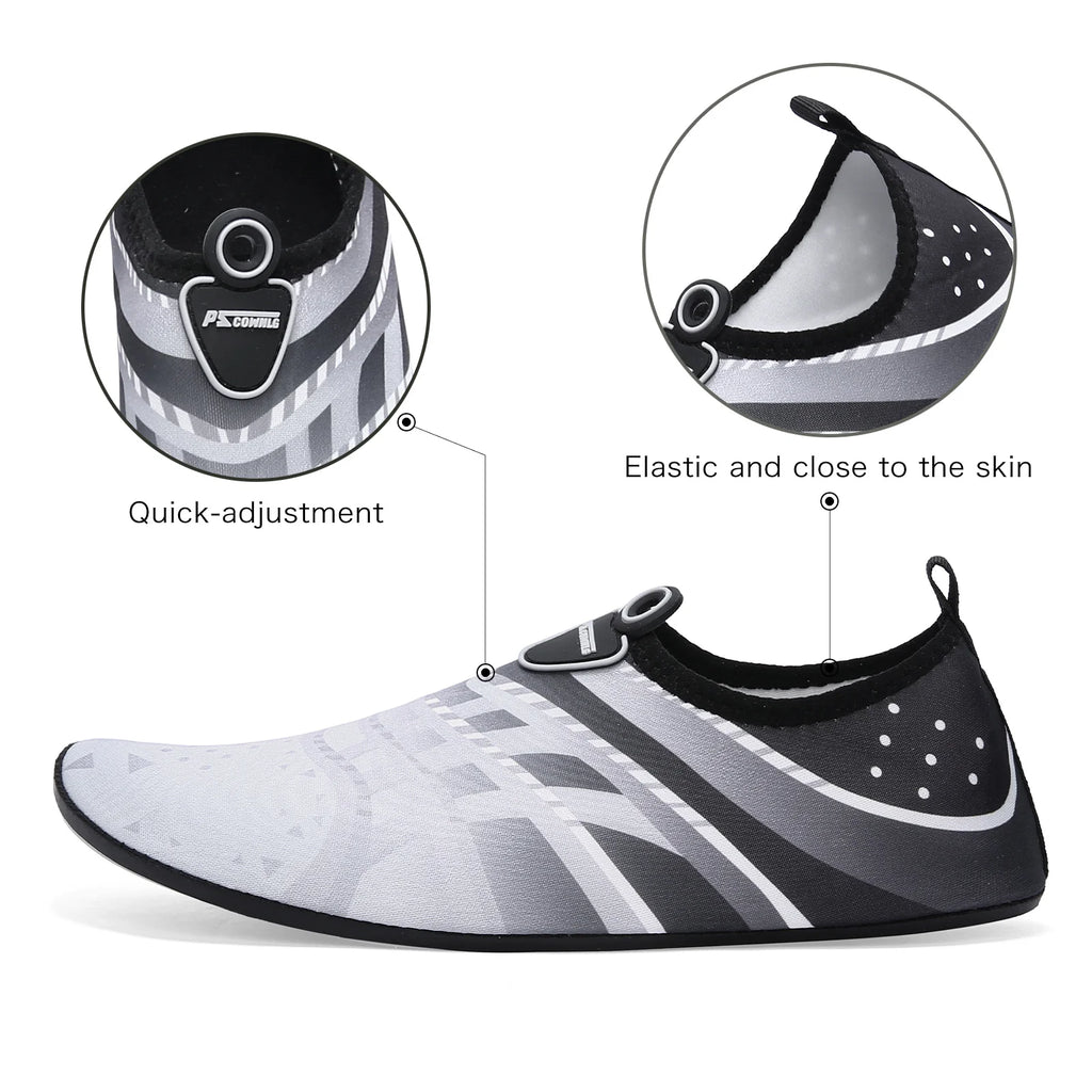 Aqua Shoes Summer Male Swimming Beach Barefoot Water Shoes Women Light Wader Fishing Sea Shoes Free Shipping Large Size 48
