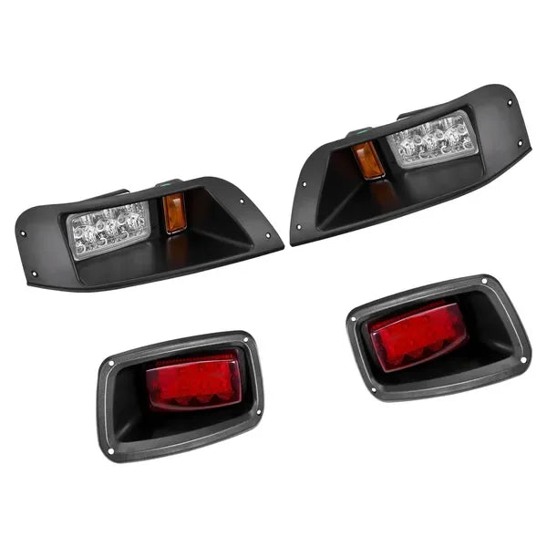 12 Cart LED Headlight Tail Light Kit For Club Car DS 1993-Up Models