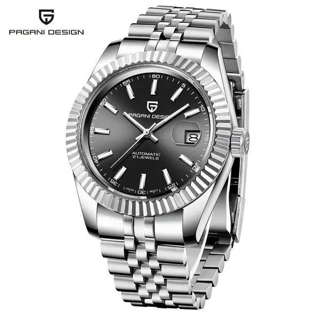 PAGANI DESIGN Mechanical Watch Men Top Brand Sapphire Automatic Watch Stainless Steel 100M Waterproof Men Watch Gift RelojHombre