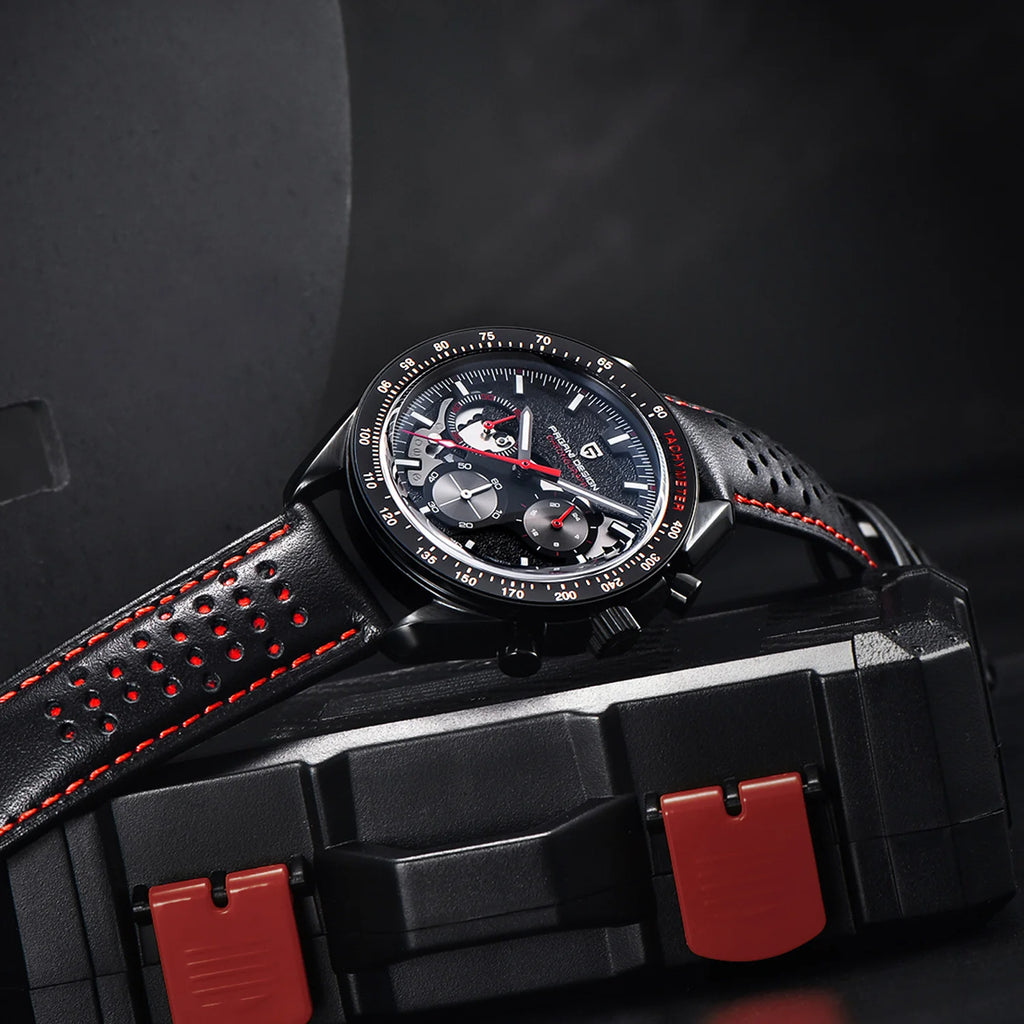 PAGANI DESIGN Men's Watches Chronograph Top Luxury Watch For Men Quartz Wristwatches Chronograph Leather Waterproof Sports Clock