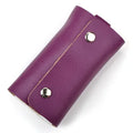 Hot Unisex Fashion Cowhide Genuine Leather Keys Holder Organizer Key Case Pouch Wallet Housekeeper