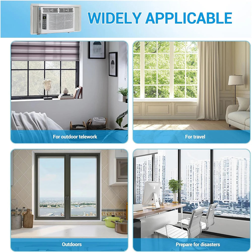 6,000 BTU Window Air Conditioner AC Window Unit Cool up to 250 Sq. Ft w/Wifi Controls & 4 IN 1 Cooling Dry Fan and Auto Mode