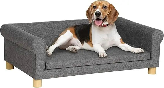 Elevated Pet Sofa Bed for Medium to Large Dogs and Cats - Removable Cushion, Comfortable Sleeping Area