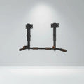 Wall Mounted Pull Up Bar Multifunctional Dip Station for Home Gym, Adjustable Height, Supports 440 Lbs Indoor Workout Equipment