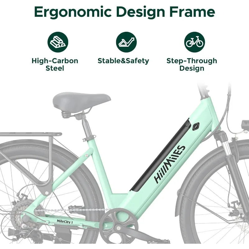 Electric Bike for Adults with 468WH Removable Battery | Max Range 68Miles & 20MPH | 700W Motor |26''×3.0'' Fat