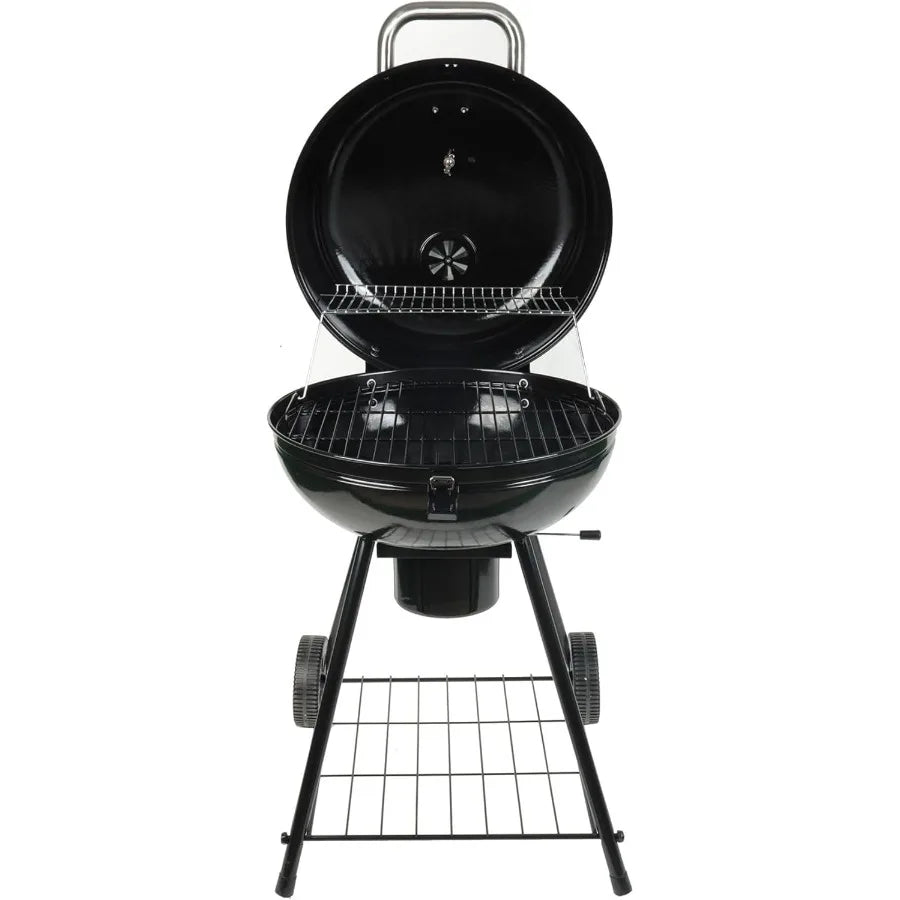 Grill Boss Charcoal Kettle Grill with Large 22-Inch Cooking Area - Ideal for Outdoor BBQ Tailgating Camping and Backyard Grilli