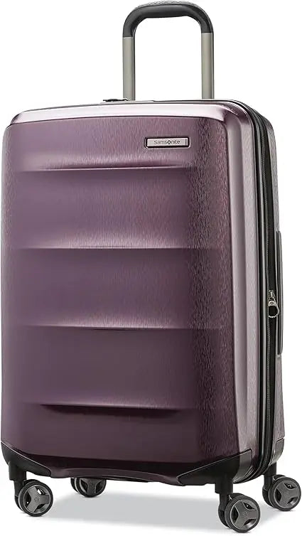 Lightweight Impact-Resistant Hardshell Luggage 24-Inch Medium, 360° Spinner Wheels, Aero Trac System, Durable Travel Suitcase