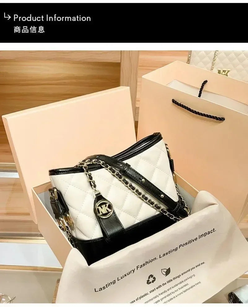 Women's Shoulder Bag Leisure Fashion Crossbody Senior Handbag  Earphone Coin Purse Cosmetic Storage Bags